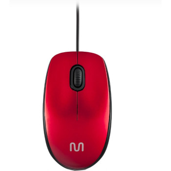 Mouse USB Multi MF400 1200 DPI Vermelho MO390 | Silva Shopping
