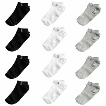 Kit 12 Meias Soquete Unissex Lisa Macia Tamanho Único | Silva Shopping
