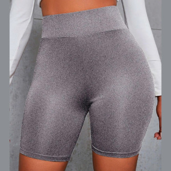 Shorts Feminino Meia Coxa Cotton Fitness Cinza M | Silva Shopping
