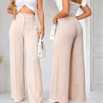 Calça Pantalona Feminina Duna com Elástico na Cintura | Silva Shopping