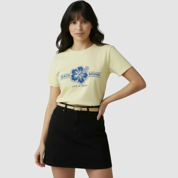 T-Shirt Feminina Beach Bound Algodão Manga Curta | Silva Shopping