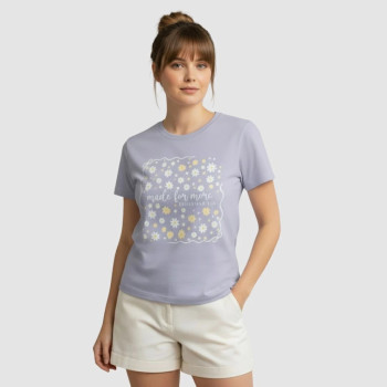 T-Shirt Feminina Made For More Floral Algodão | Silva Shopping