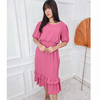 Vestido Midi Lastex Feminino Confortável | Silva Shopping