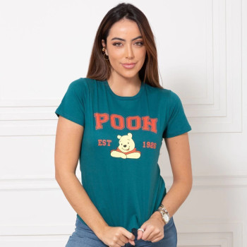 T-Shirt Feminina Ursinho Pooh 1926 Algodão | Silva Shopping