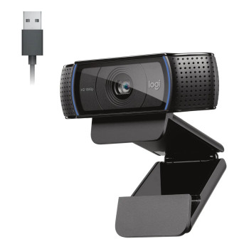 Webcam Logitech C920s Pro Full HD com Microfone Preto | Silva Shopping