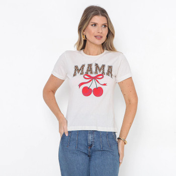 T-Shirt Feminina Mama Algodão | Silva Shopping