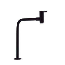 TORNEIRA BANCADA ALTA 90 GRAUS METAL PRETO FOSCO LUXO NAPOLES CIVITT
