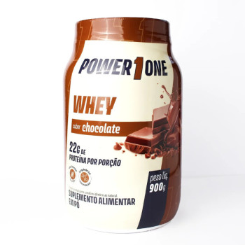 Whey Protein Concentrado 100% Power1One 900g - Chocolate