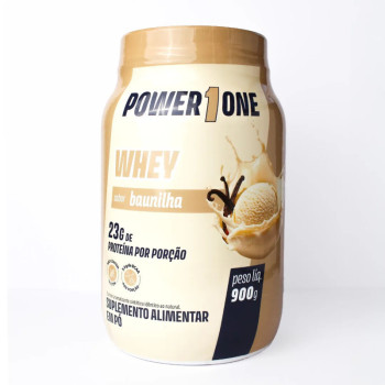 Whey Protein Concentrado 100% Power1One 900g - Baunilha