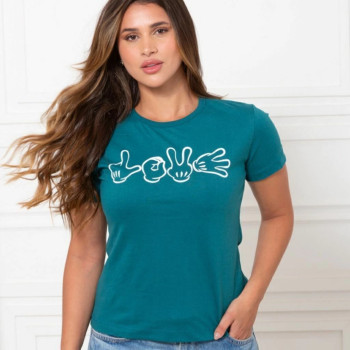 T-Shirt Feminina Love Libras Algodão | Silva Shopping