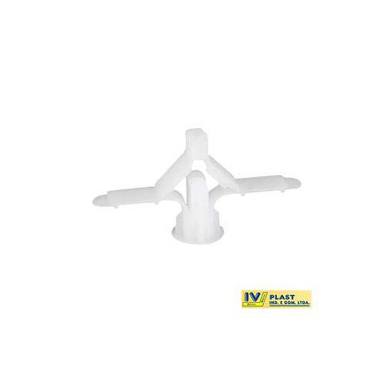 BUCHA DE FIXACAO PARA GESSO N. 02 15 A 23MM C/50 IV PLAST