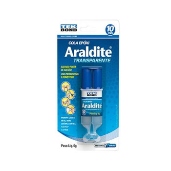 ADESIVO ARALDITE TRANSPARENTE 6G SERINGA TEKBOND