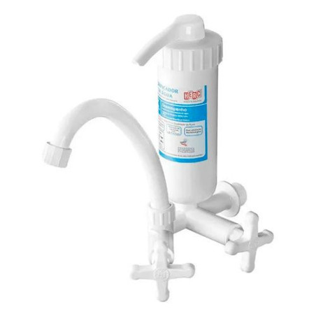 TORNEIRA ABS DE PAREDE COM FILTRO AGUA BICA MOVEL BRANCO BLISTER HERC