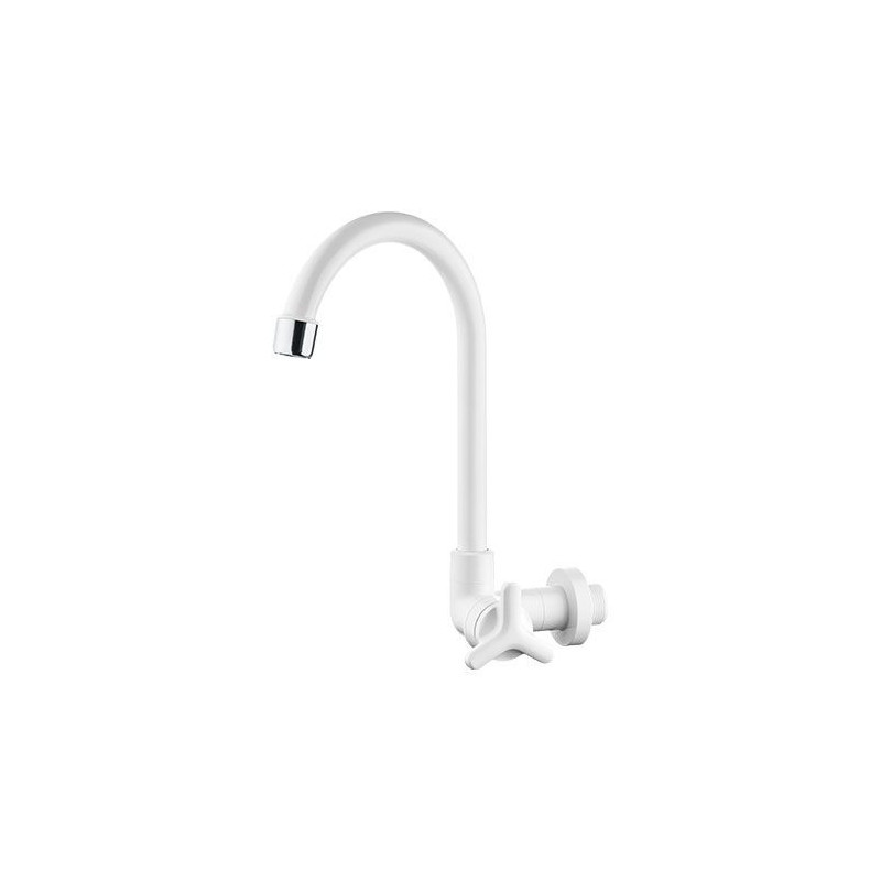 TORNEIRA ABS DE PAREDE BICA MOVEL LAVATORIO CRUZETA COM AREJADOR FIXO BRANCA BLISTER HERC TORNEIRA ABS DE PAREDE BICA MOVEL LAVATORIO CRUZETA COM AREJADOR FIXO BRANCA BLISTER HERC
